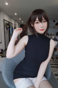 Coser小姐姐 白银81 NO.004 黑色包臀裙