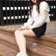 [大生模拍] NO.015 琦琦-公园里的短裙肉丝