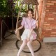 [SSA丝社] NO.009 超薄5D白色长筒街拍